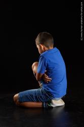 Casual Man White Kneeling poses - ALL Average Short Kneeling poses - on one knee Black Standard Photoshoot  Academic